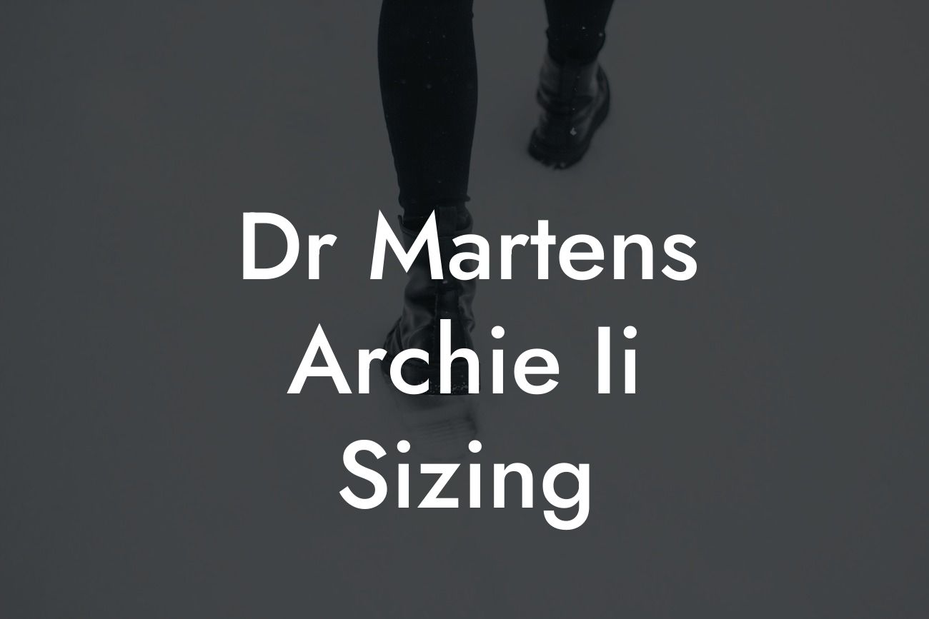 Dr Martens Archie Ii Sizing