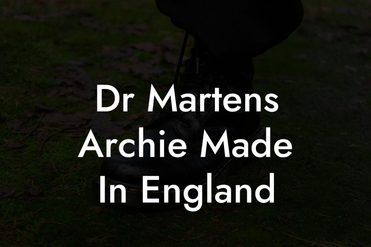 Dr Martens Archie Made In England