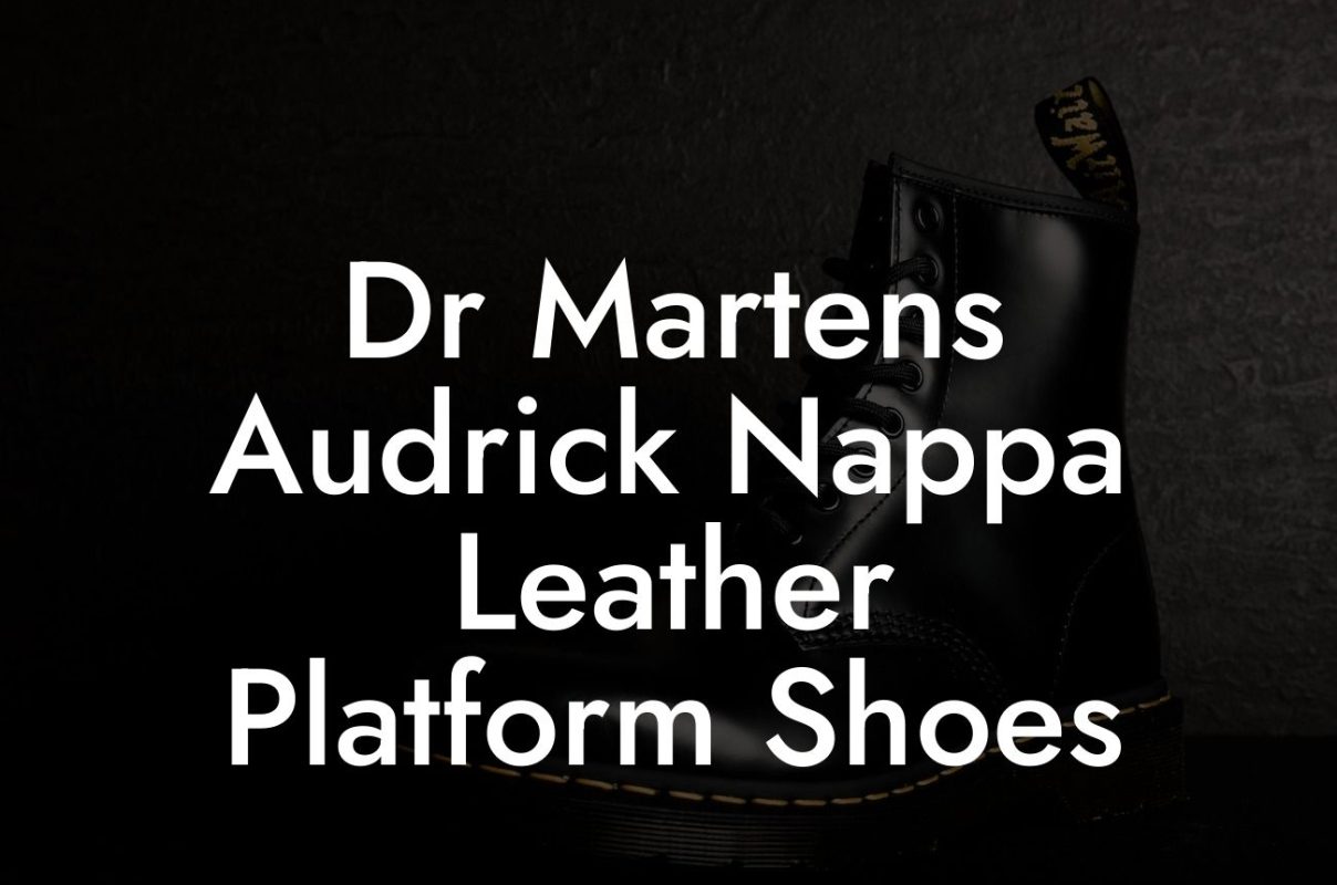 Dr Martens Audrick Nappa Leather Platform Shoes