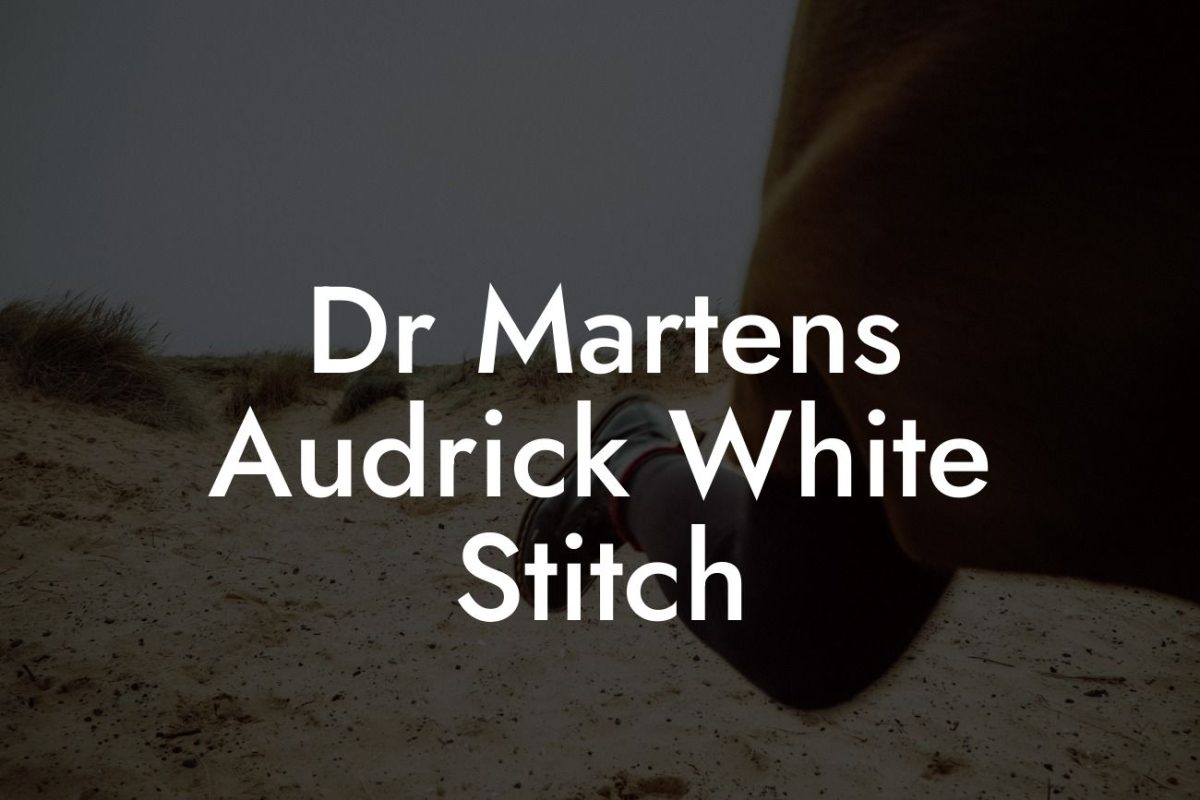 Dr Martens Audrick White Stitch