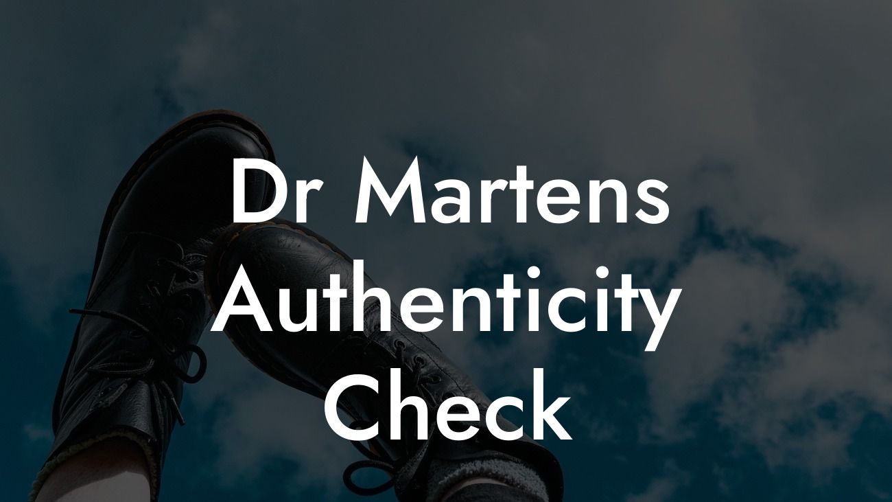 Dr Martens Authenticity Check