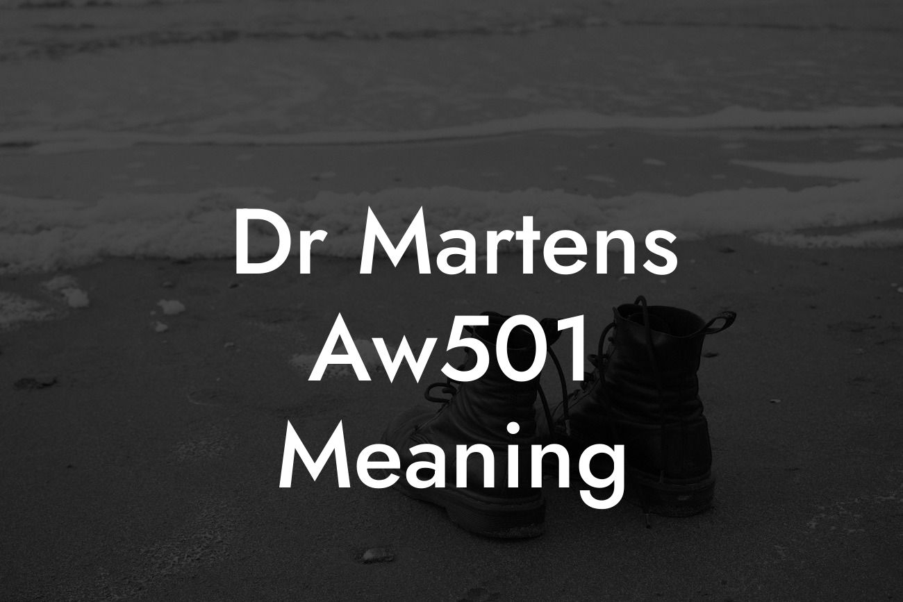 Dr Martens Aw501 Meaning