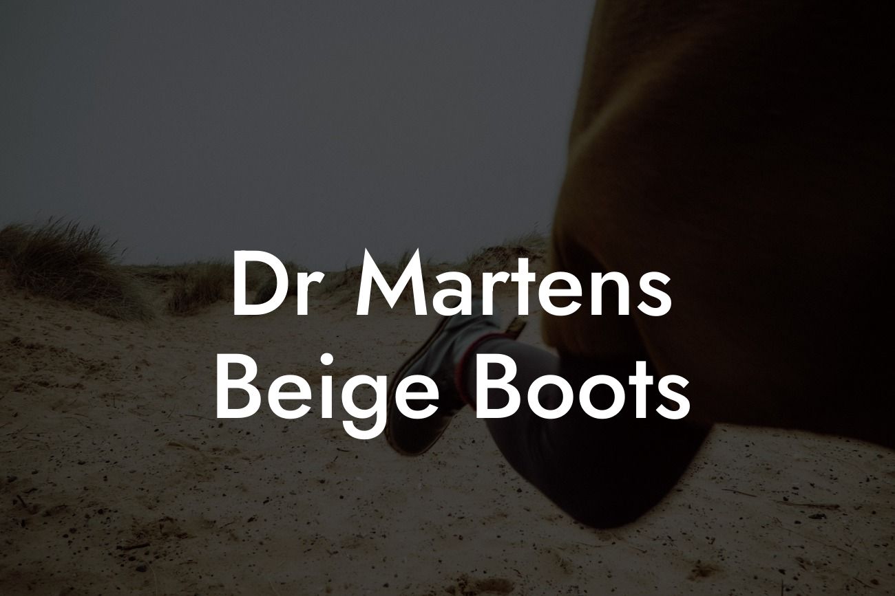 Dr Martens Beige Boots