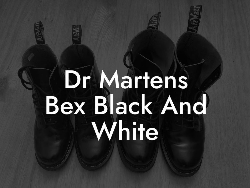 Dr Martens Bex Black And White