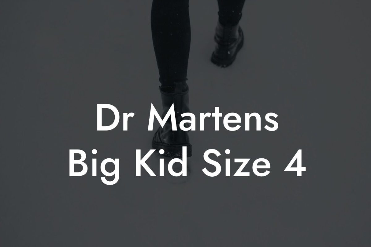 Dr Martens Big Kid Size 4