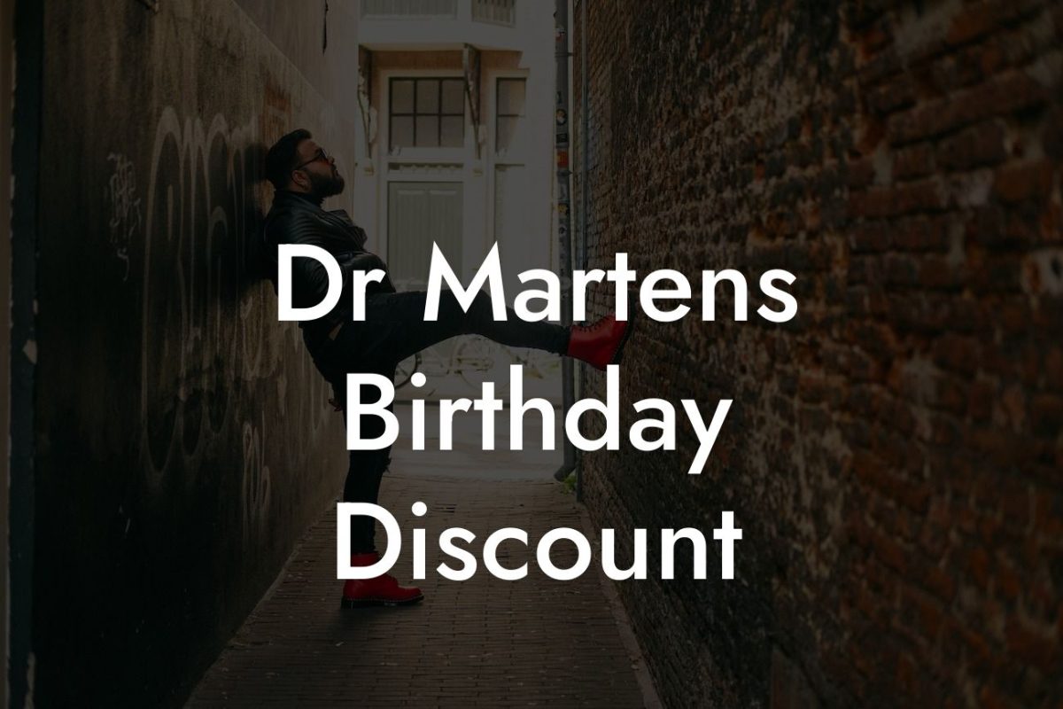 Dr Martens Birthday Discount