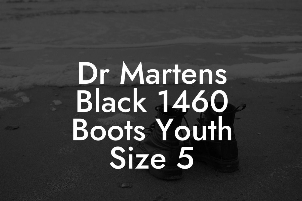 Dr Martens Black 1460 Boots Youth Size 5