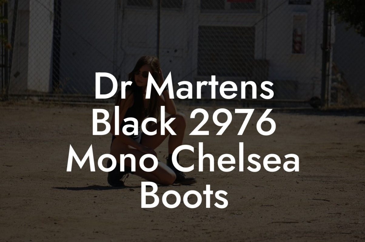 Dr Martens Black 2976 Mono Chelsea Boots