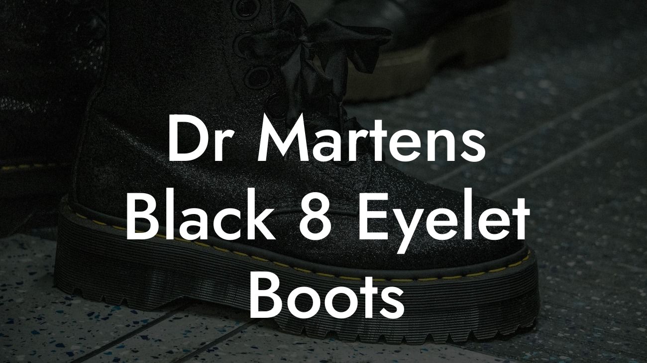 Dr Martens Black 8 Eyelet Boots