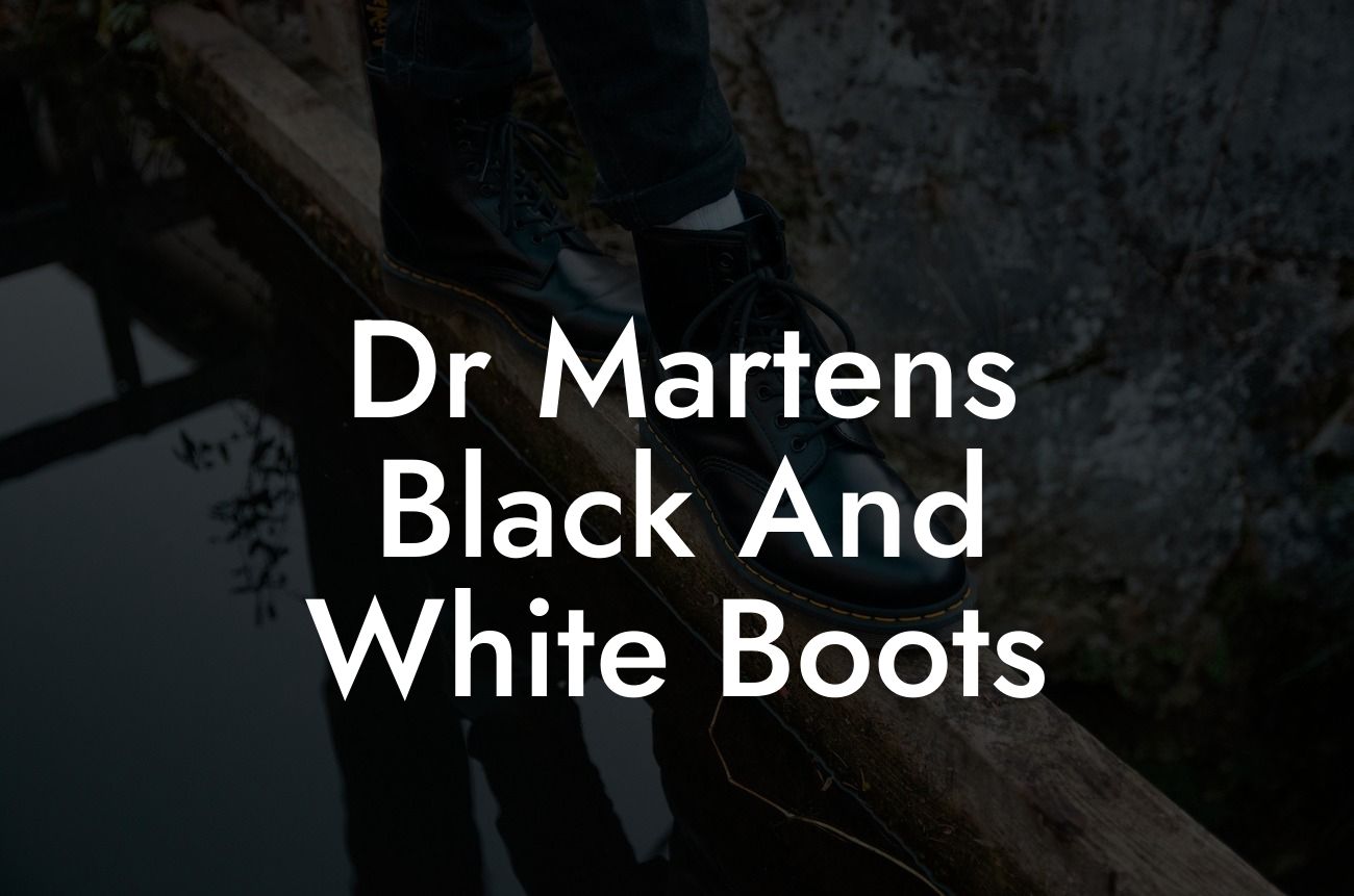 Dr Martens Black And White Boots