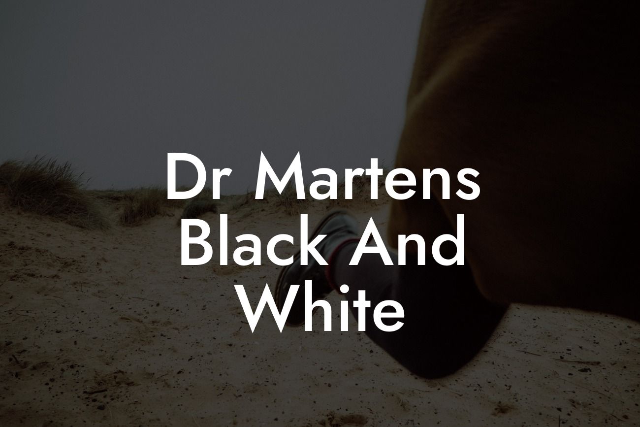 Dr Martens Black And White