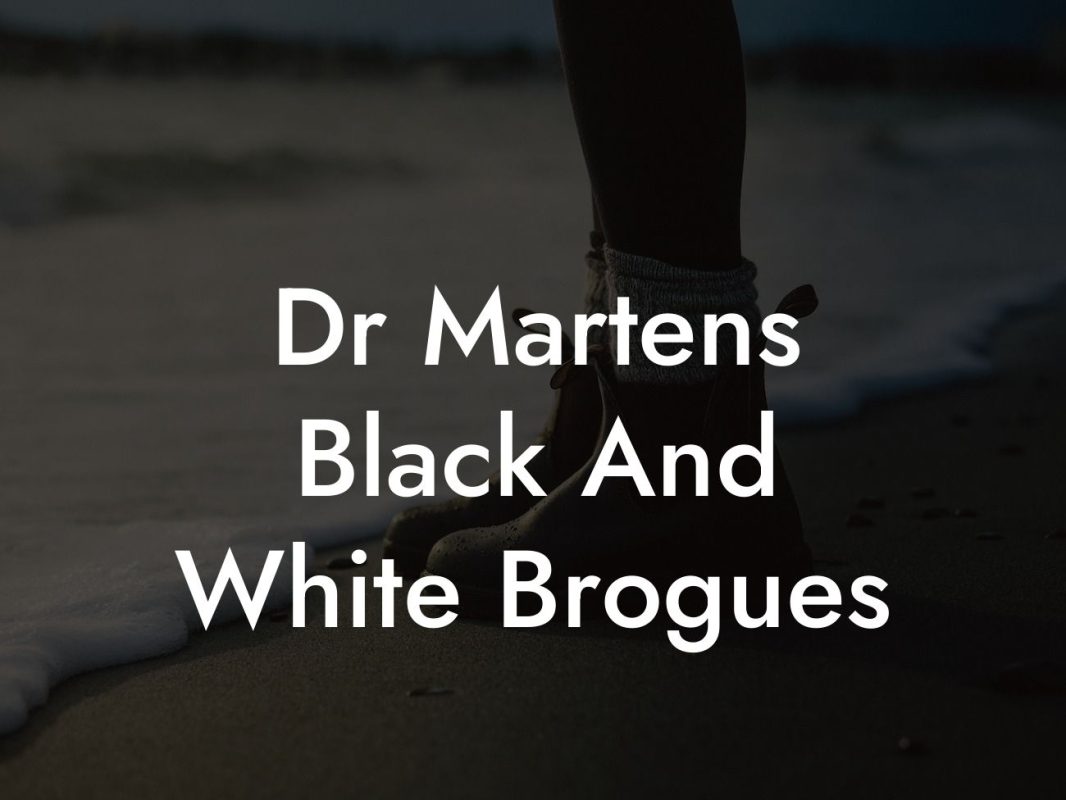 Dr Martens Black And White Brogues