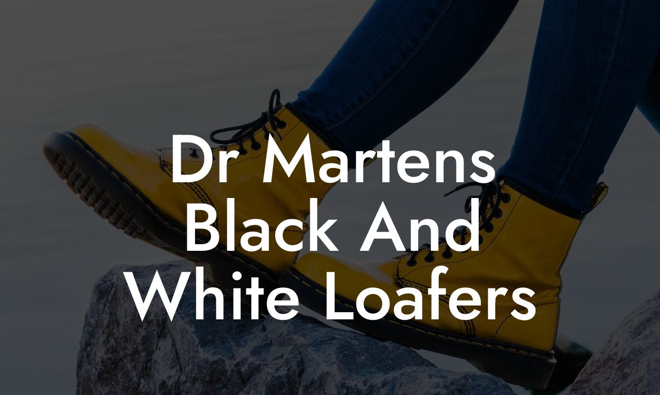 Dr Martens Black And White Loafers