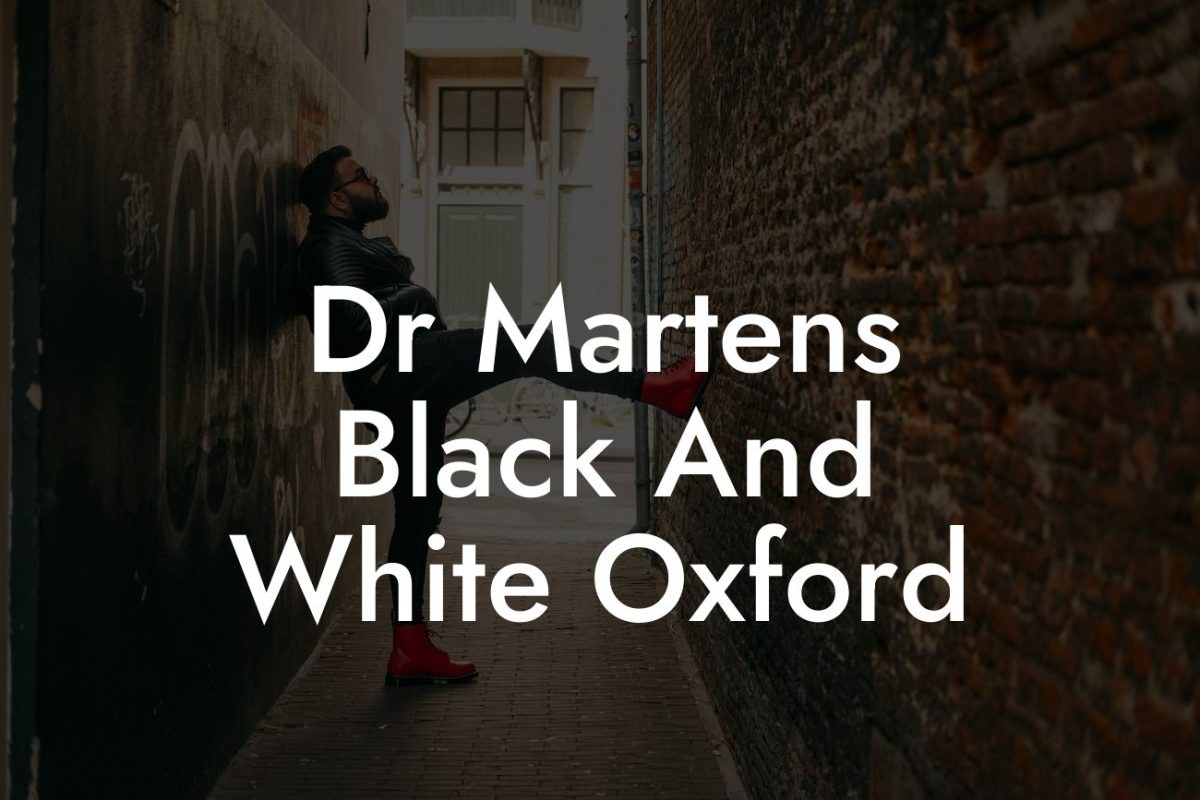 Dr Martens Black And White Oxford