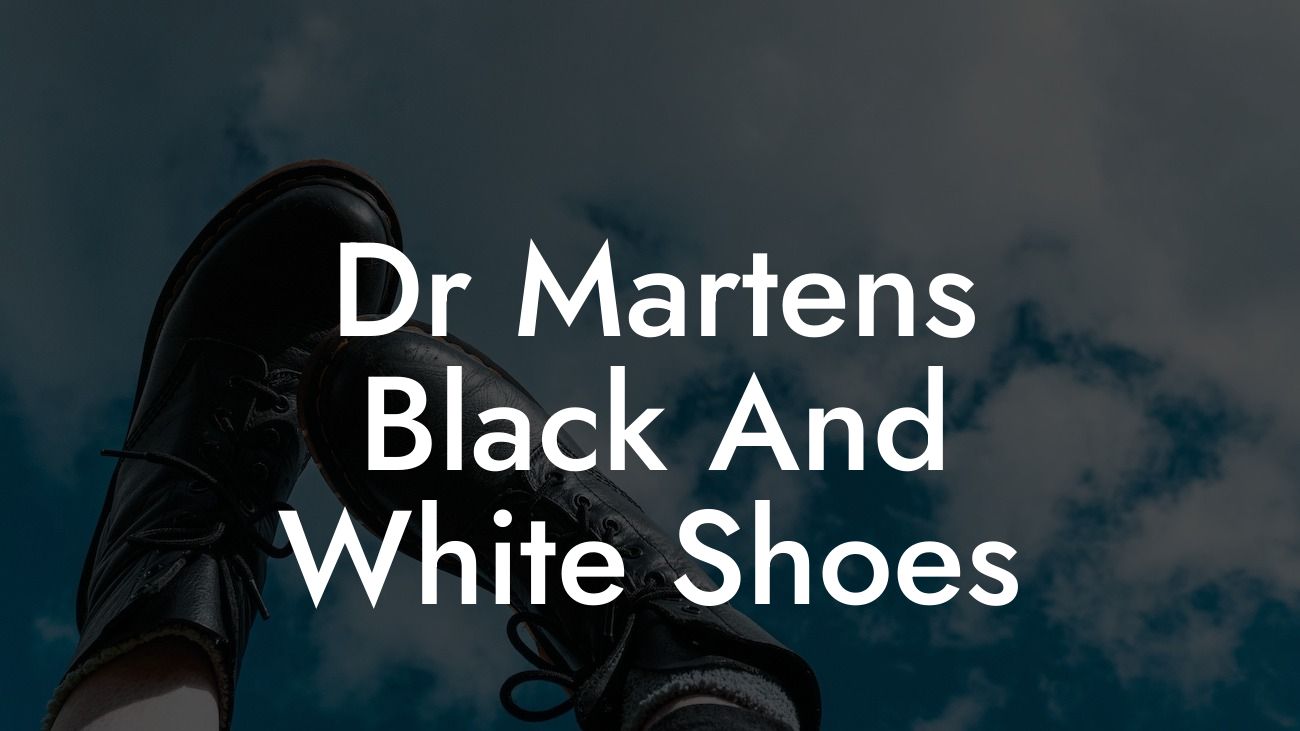 Dr Martens Black And White Shoes