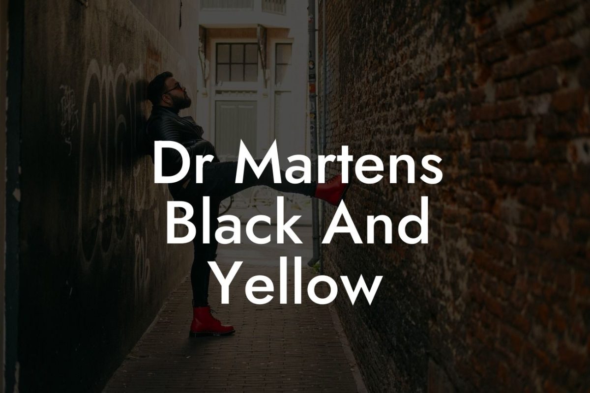 Dr Martens Black And Yellow