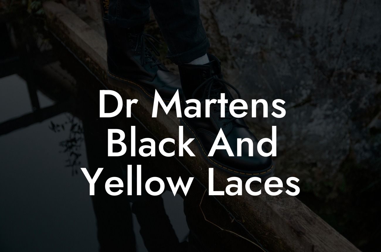 Dr Martens Black And Yellow Laces