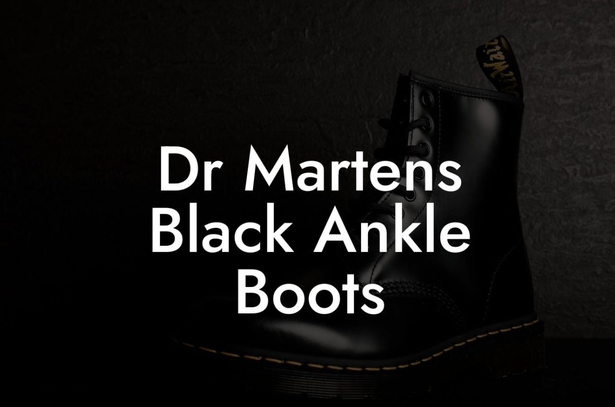 Dr Martens Black Ankle Boots