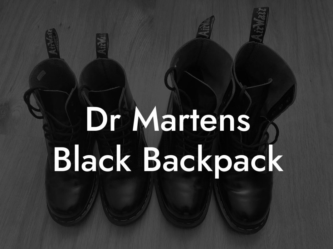 Dr Martens Black Backpack