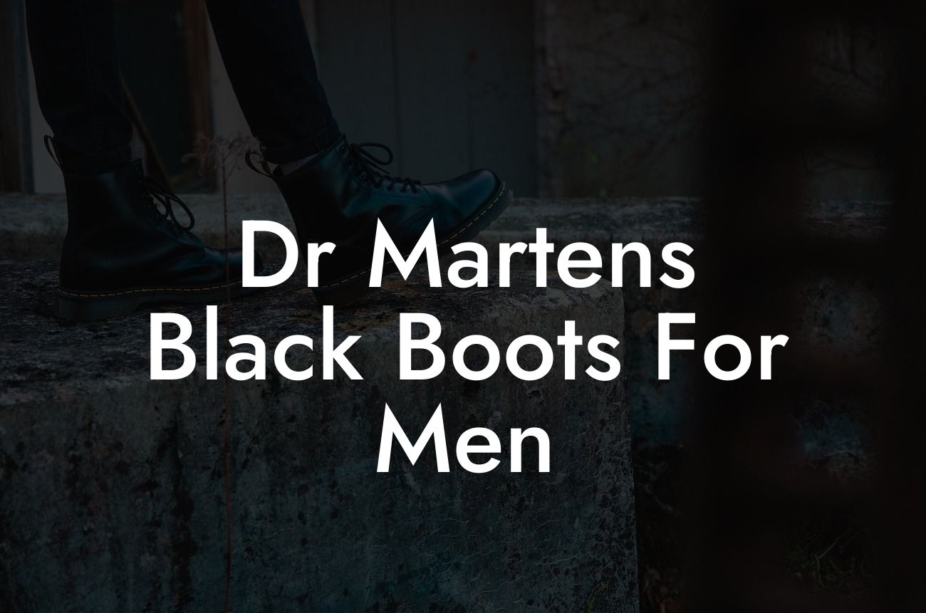 Dr Martens Black Boots For Men