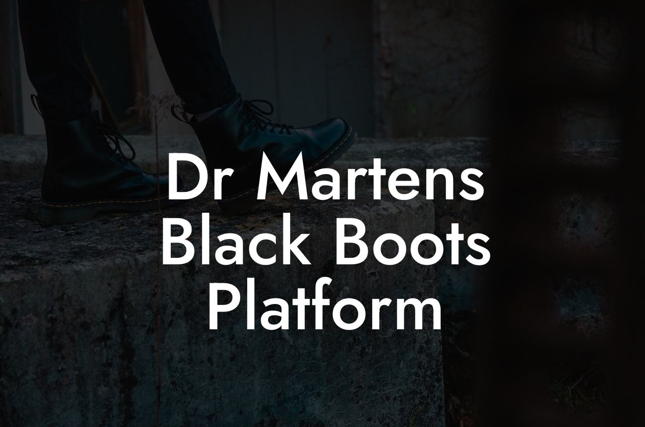 Dr Martens Black Boots Platform