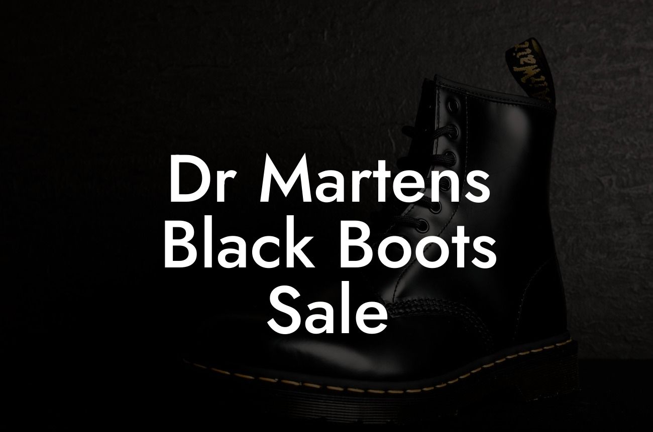 Dr Martens Black Boots Sale