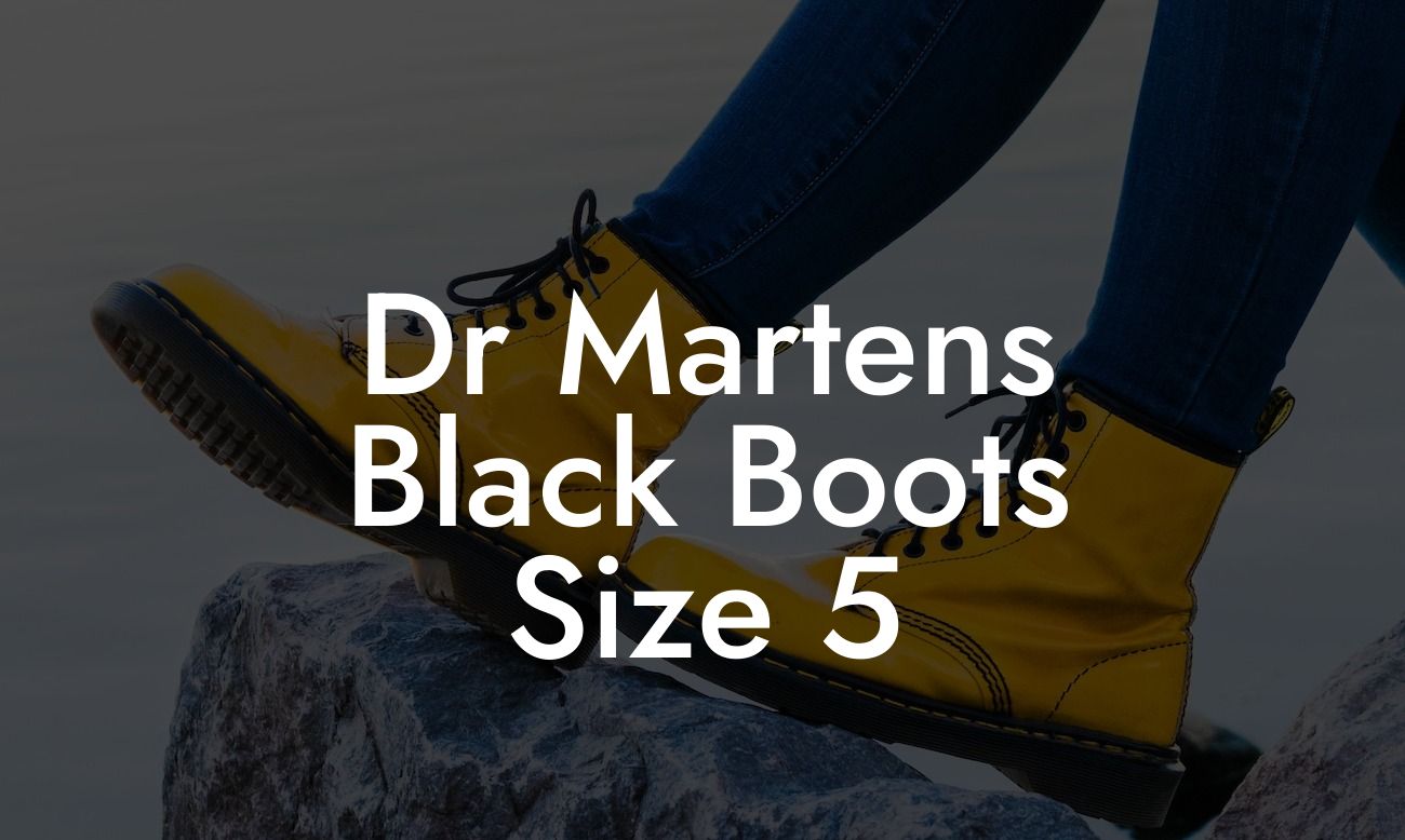 Dr Martens Black Boots Size 5