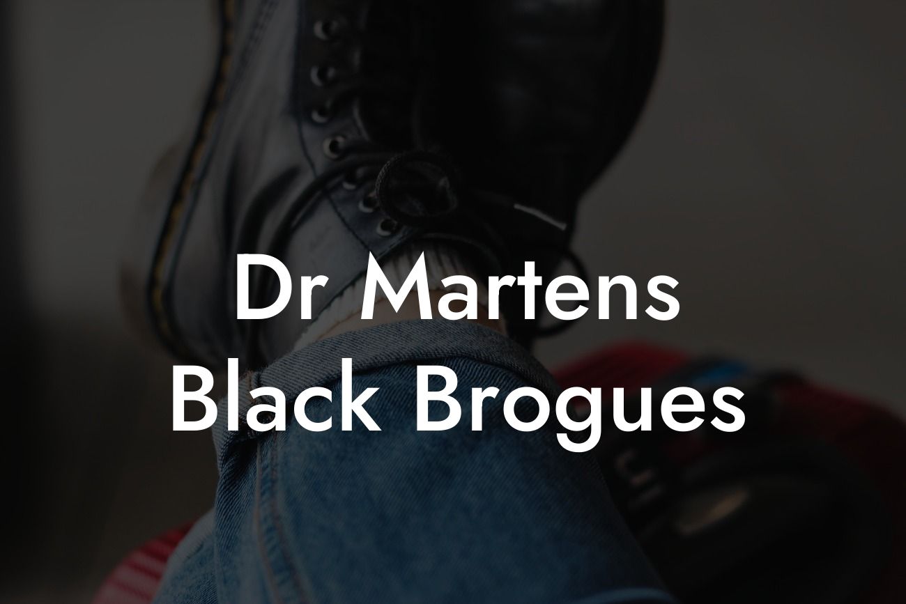 Dr Martens Black Brogues