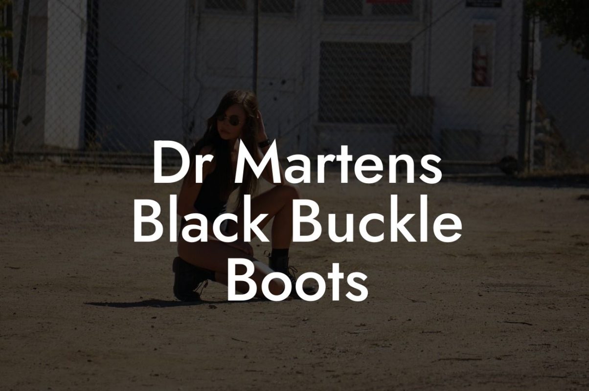 Dr Martens Black Buckle Boots