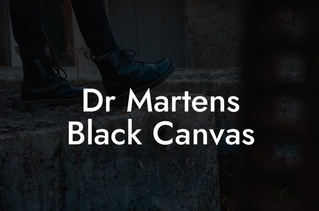 Dr Martens Black Canvas