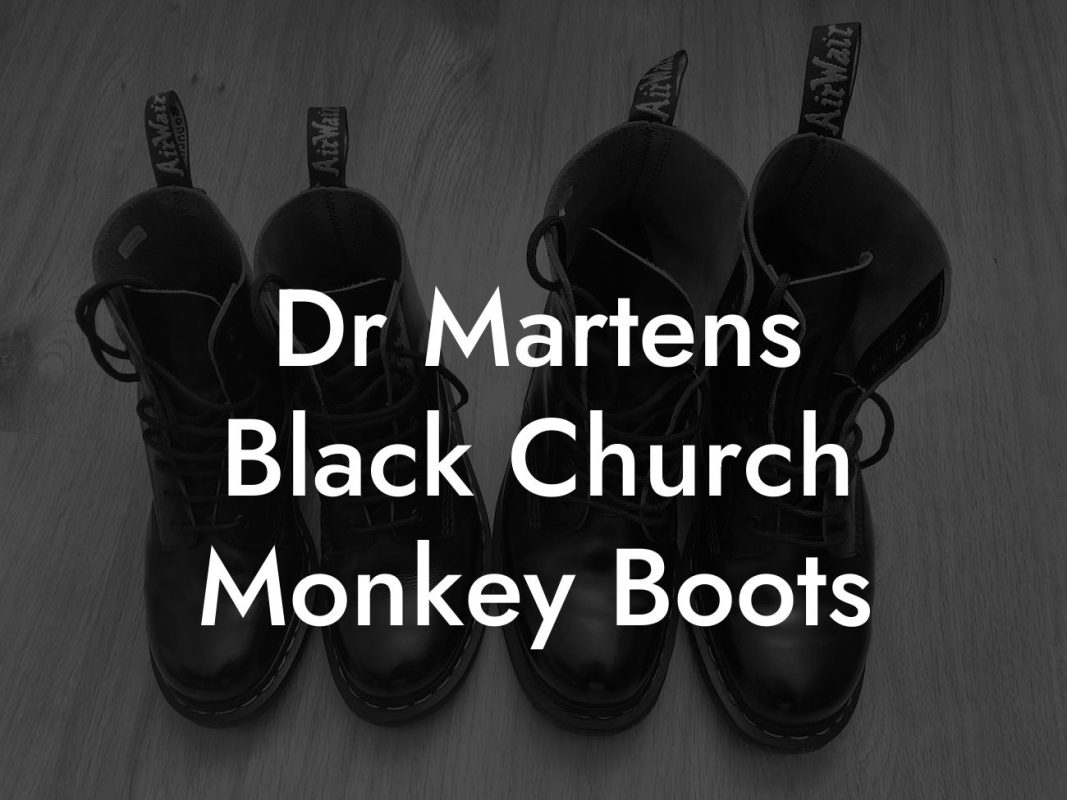 Dr Martens Black Church Monkey Boots