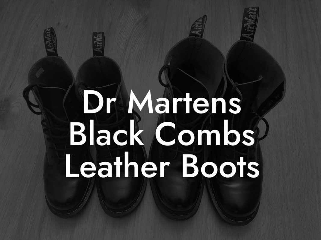 Dr Martens Black Combs Leather Boots