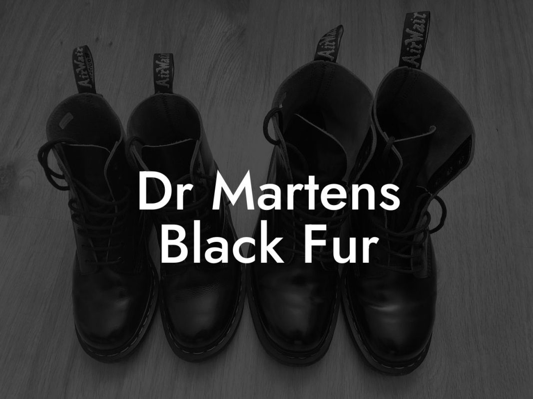 Dr Martens Black Fur