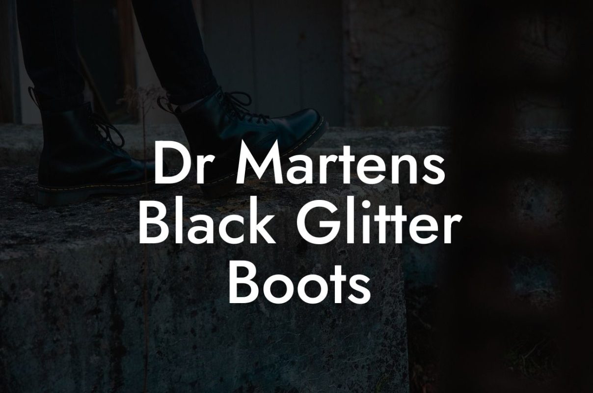 Dr Martens Black Glitter Boots