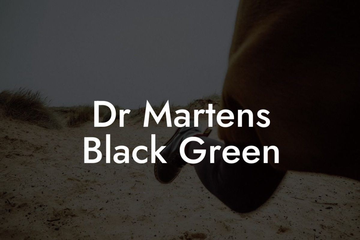 Dr Martens Black Green