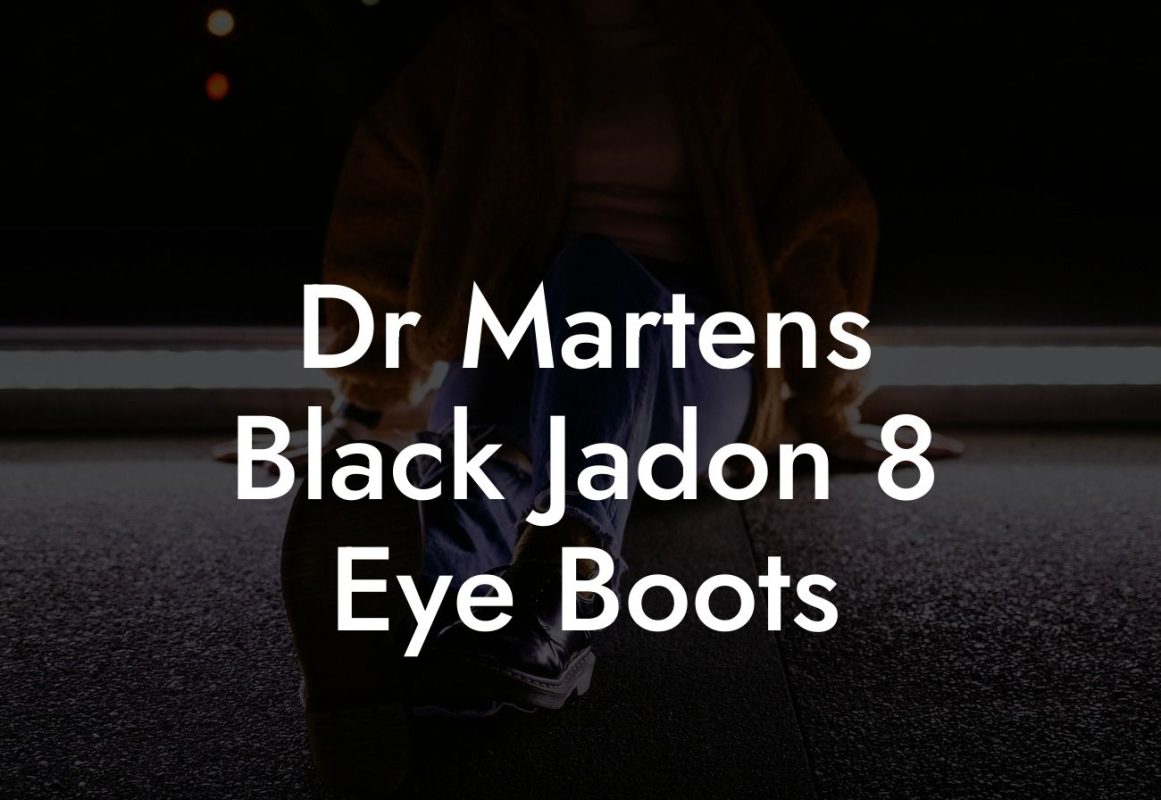 Dr Martens Black Jadon 8 Eye Boots