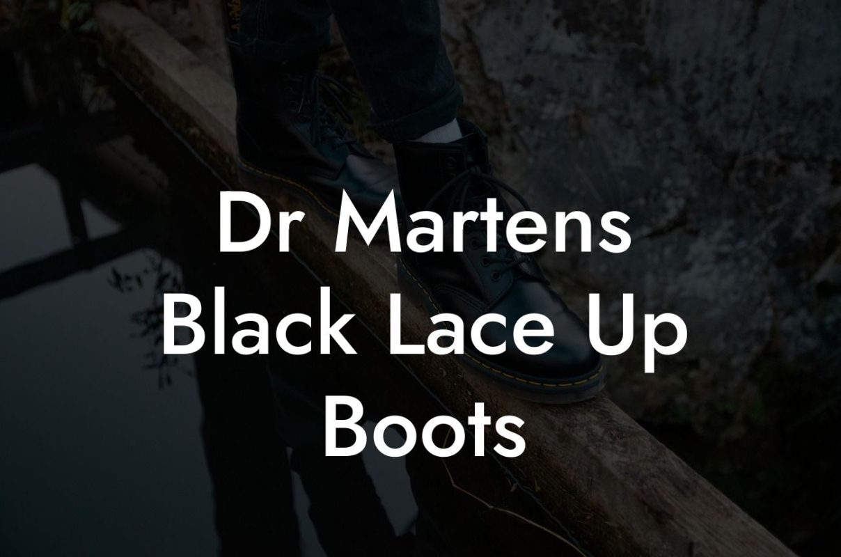 Dr Martens Black Lace Up Boots