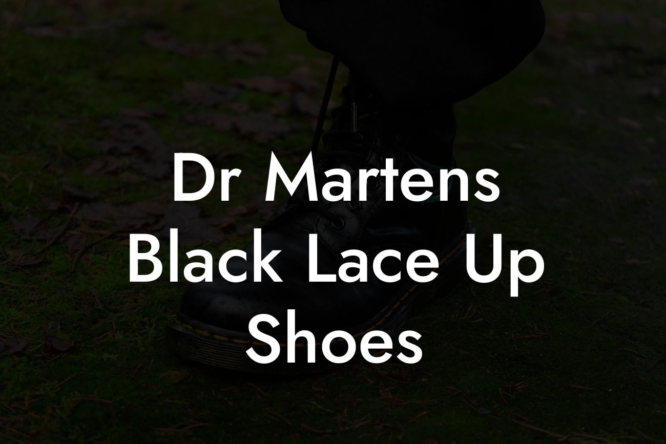 Dr Martens Black Lace Up Shoes