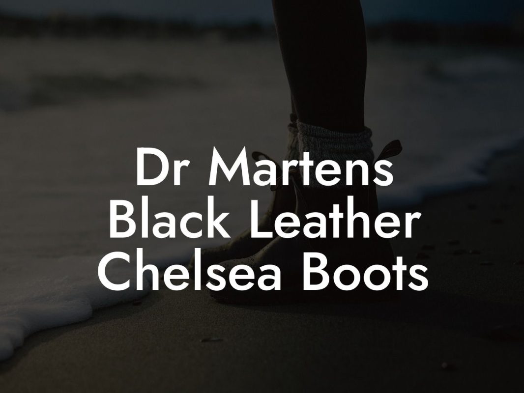 Dr Martens Black Leather Chelsea Boots