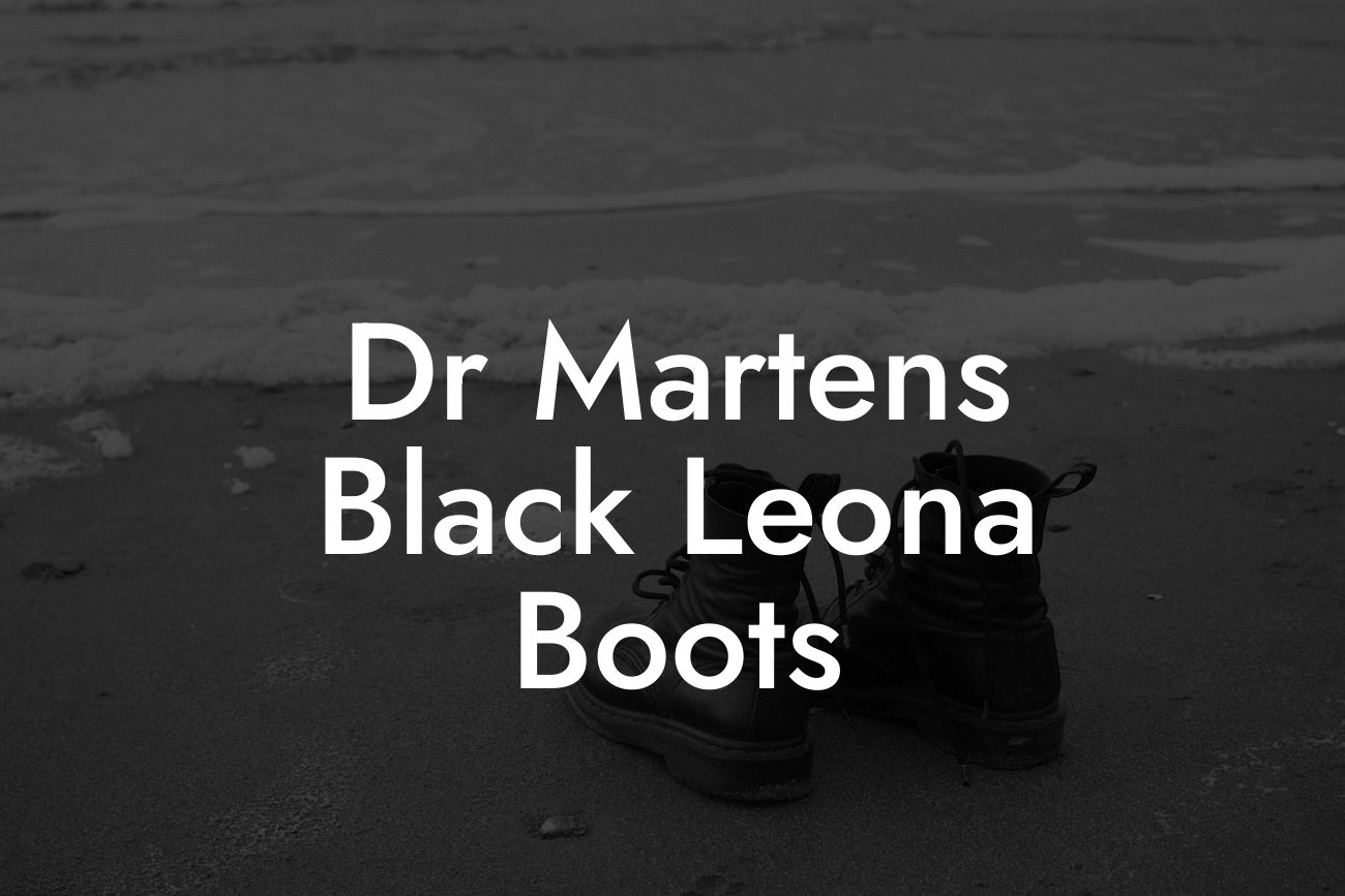 Dr Martens Black Leona Boots