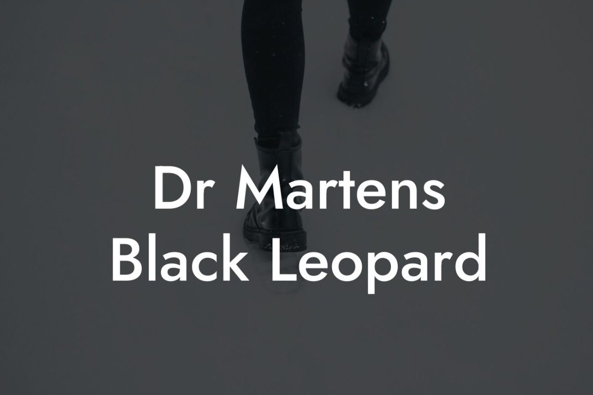 Dr Martens Black Leopard