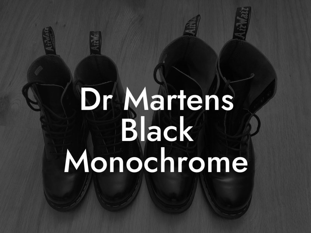 Dr Martens Black Monochrome