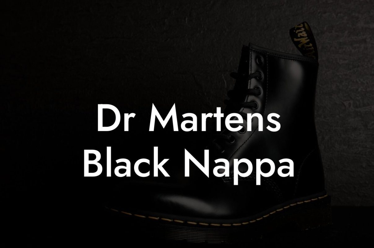 Dr Martens Black Nappa