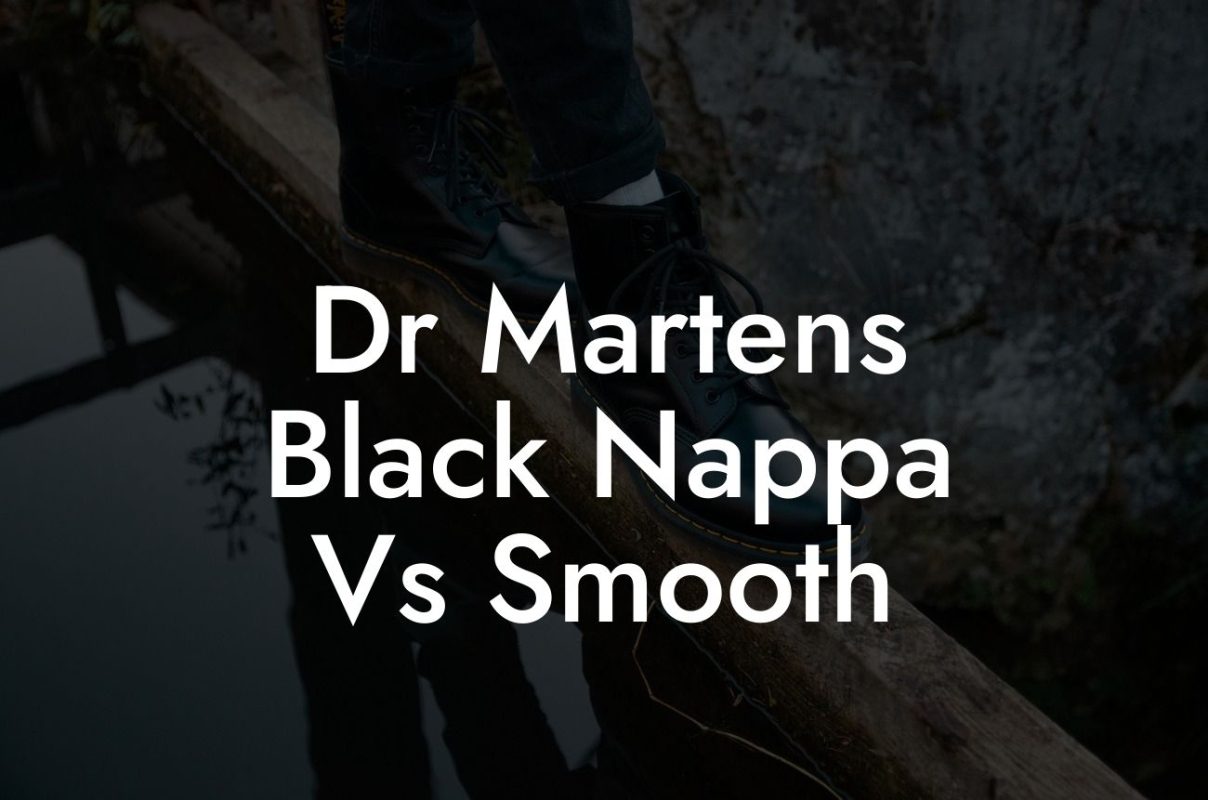 Dr Martens Black Nappa Vs Smooth