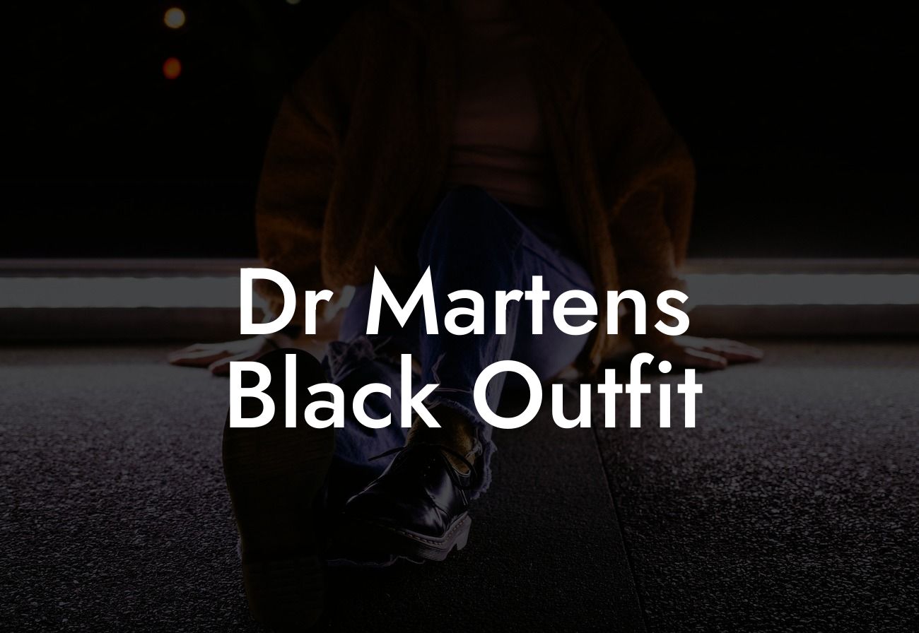 Dr Martens Black Outfit