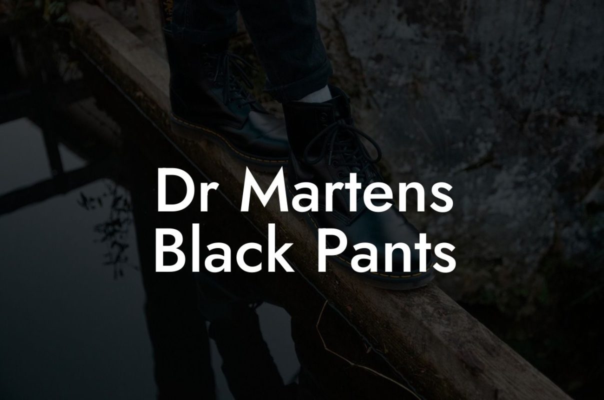 Dr Martens Black Pants