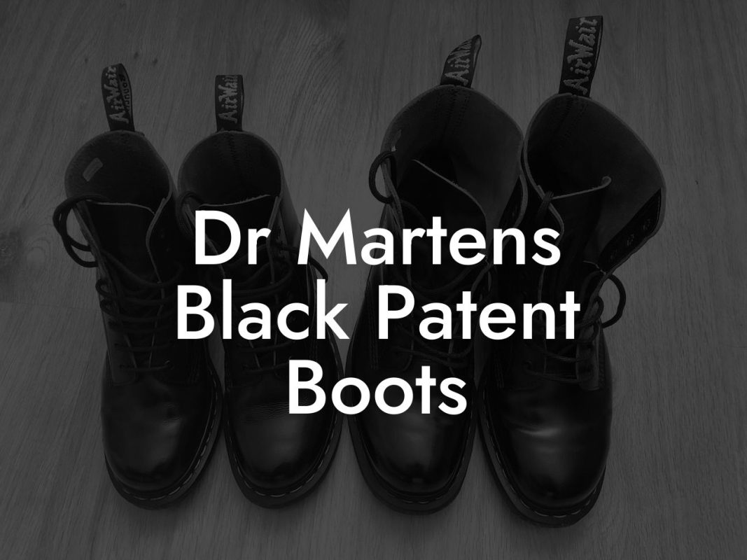 Dr Martens Black Patent Boots