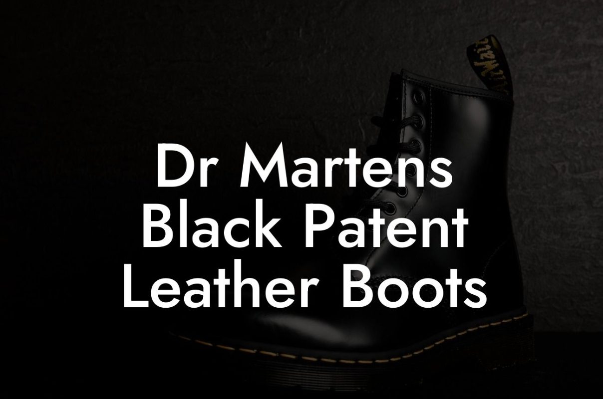 Dr Martens Black Patent Leather Boots