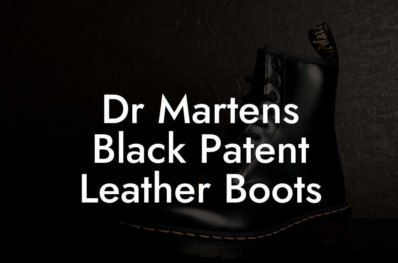 Dr Martens Black Patent Leather Boots