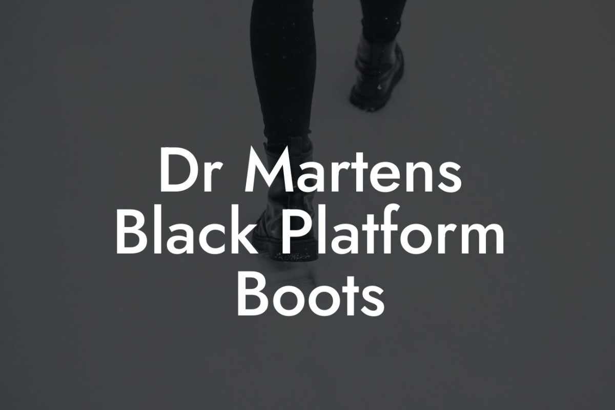 Dr Martens Black Platform Boots